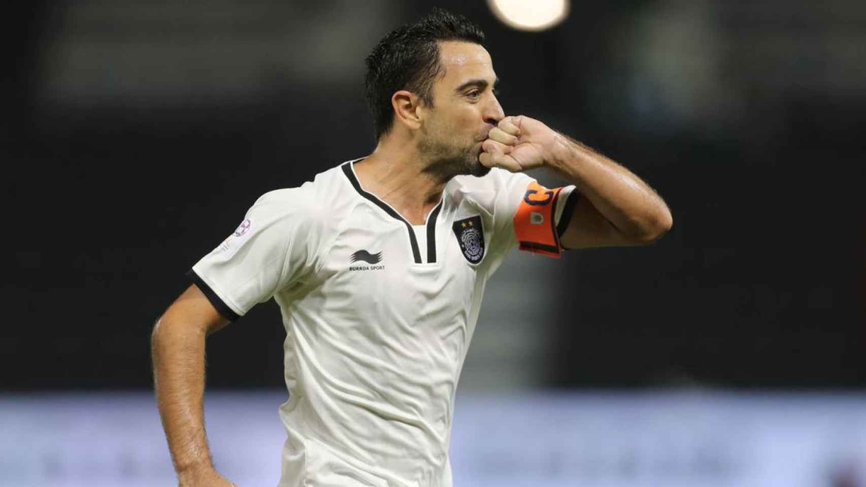 Xavi Hernández celebra un gol con el Al Sadd / EFE