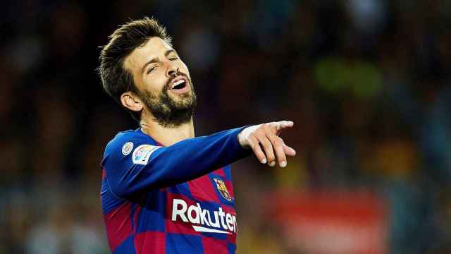 Gerard Piqué durante un partido del Barça / EFE