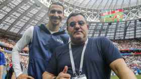 Raiola, junto a su representado Ibrahimovic | REDES