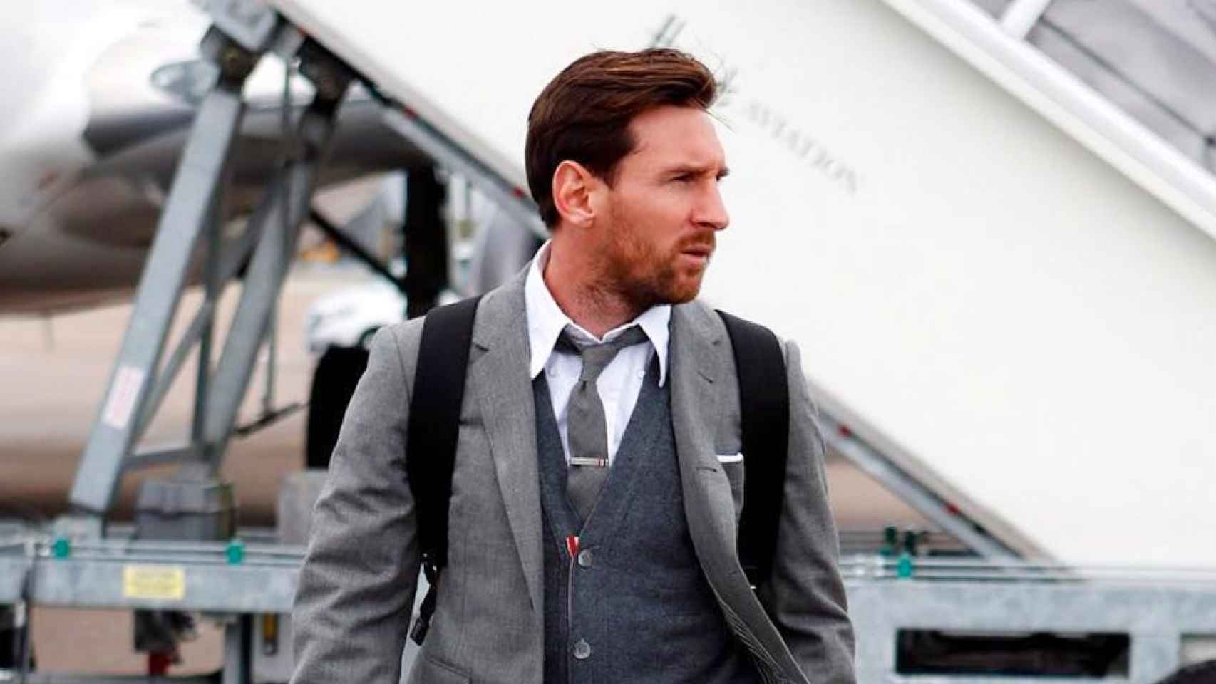 Leo Messi en un aeropuerto / INSTAGRAM