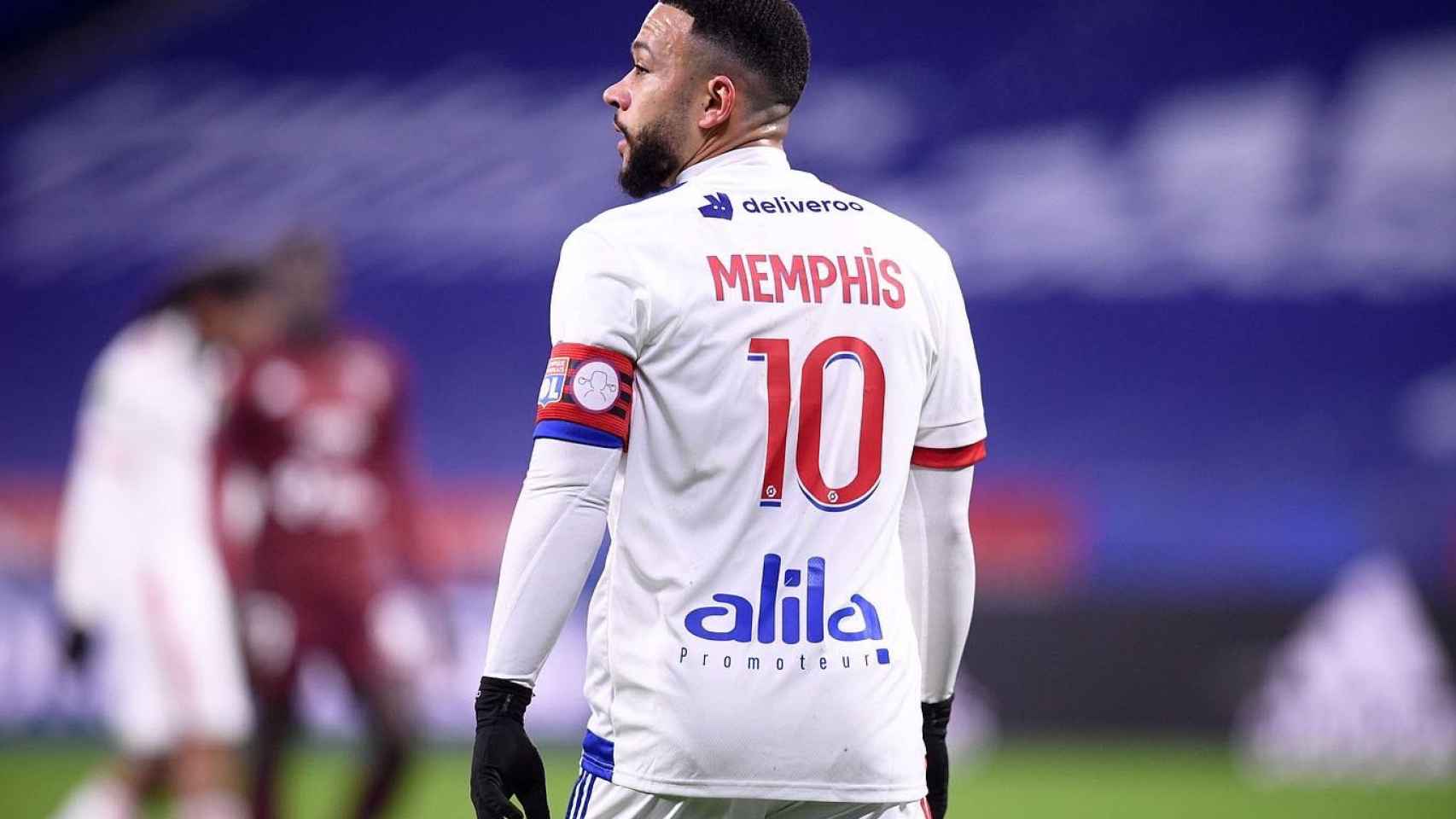 Memphis Depay en un partido del Olympique de Lyon / OL