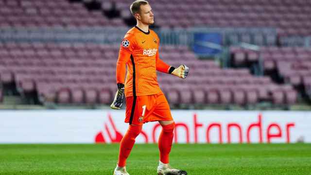 Ter Stegen durante el partido del Barça contra el Dinamo de Kiev / FC Barcelona