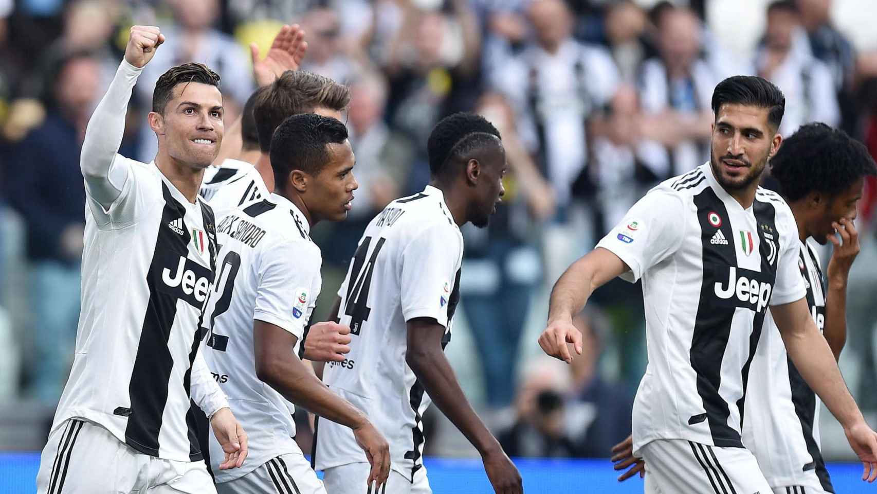 Los jugadores de la Juventus celebran un gol / EFE