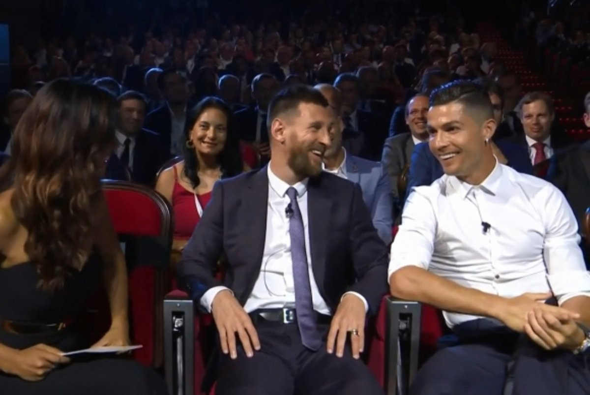Cristiano Ronaldo y Leo Messi gala UEFA