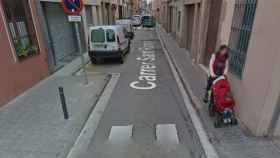 Calle Sant Ramon, de Mataró, donde fue multada la madre con el cochecito / GOOGLE MAPS
