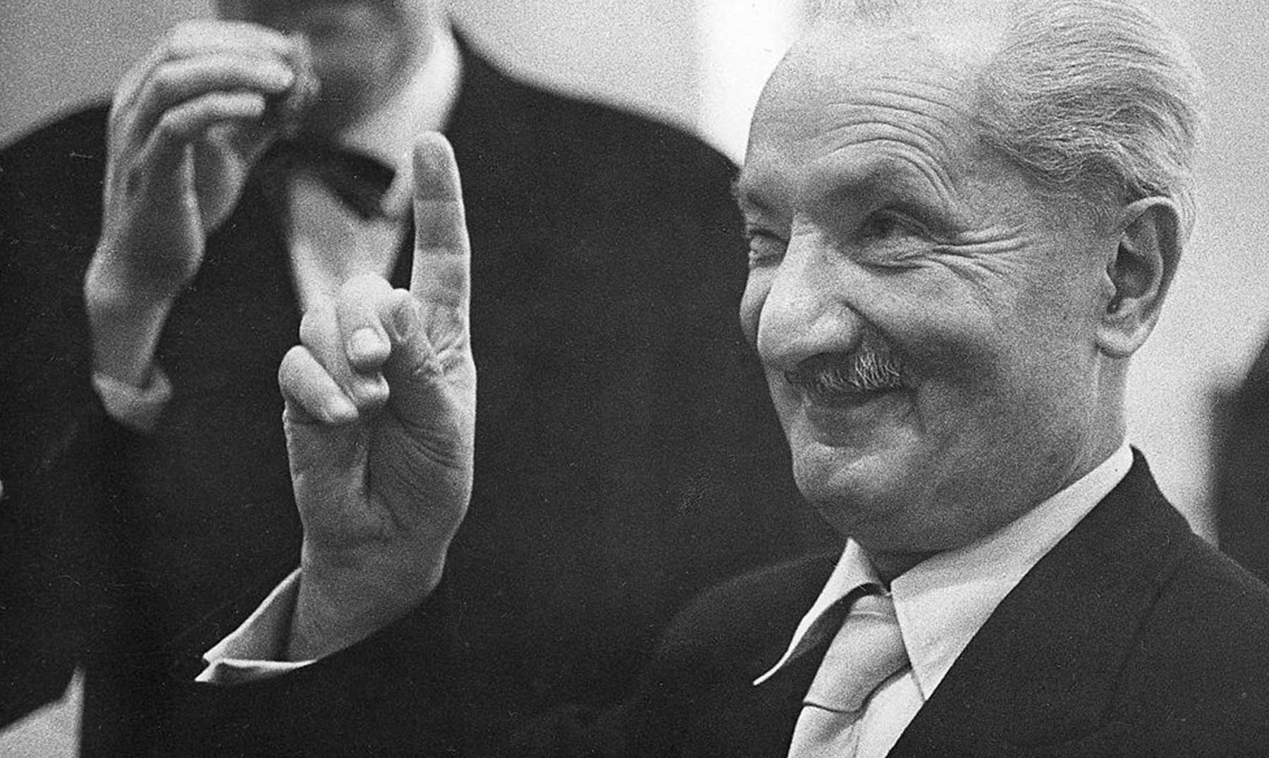 El filósofo Martin Heidegger