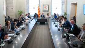 La cumbre de la sequía, en el Palau de la Generalitat, a 31 de marzo de 2023, en Barcelona / DAVID ZORRAKINO - EUROPA PRESS