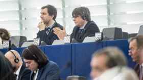 Toni Comín y Carles Puigdemont en el Parlamento Europeo / EP