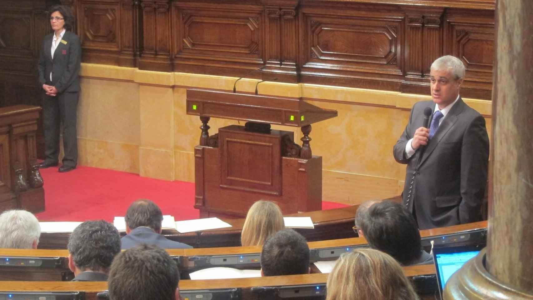 Foto de archivo del exconsejero Germà Gordó en una sesión de control del Parlament / EUROPA PRESS