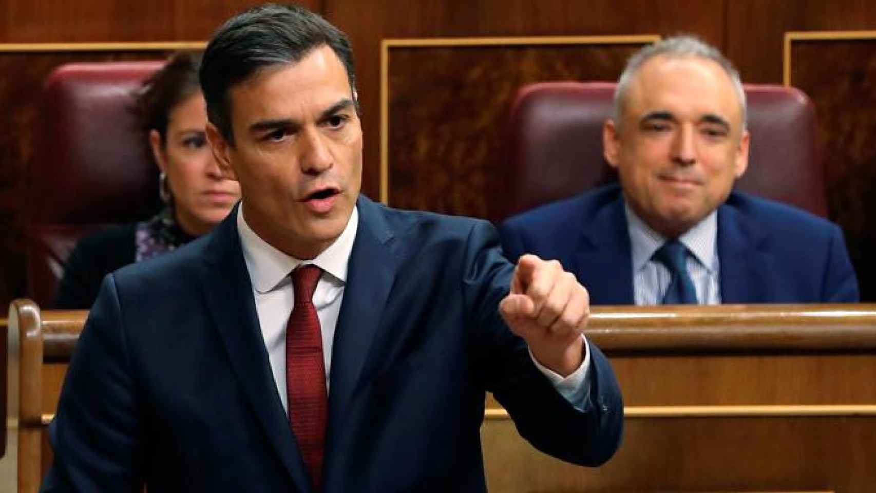 Pedro Sánchez, el presidente del Gobierno, en el Congreso de Diputados / EFE