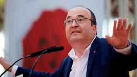 Miquel Iceta, el líder del PSC en la Fiesta de la Rosa que se ha celebrado en Gavà (Barcelona) / EFE