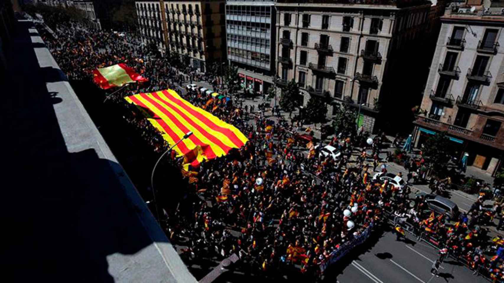Manifestación de Societat Civil Catalana (SCC) en Barcelona bajo el lema Ahora más que nunca, seny