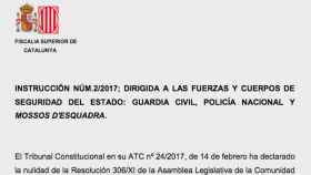 instruccion fiscalia mossos