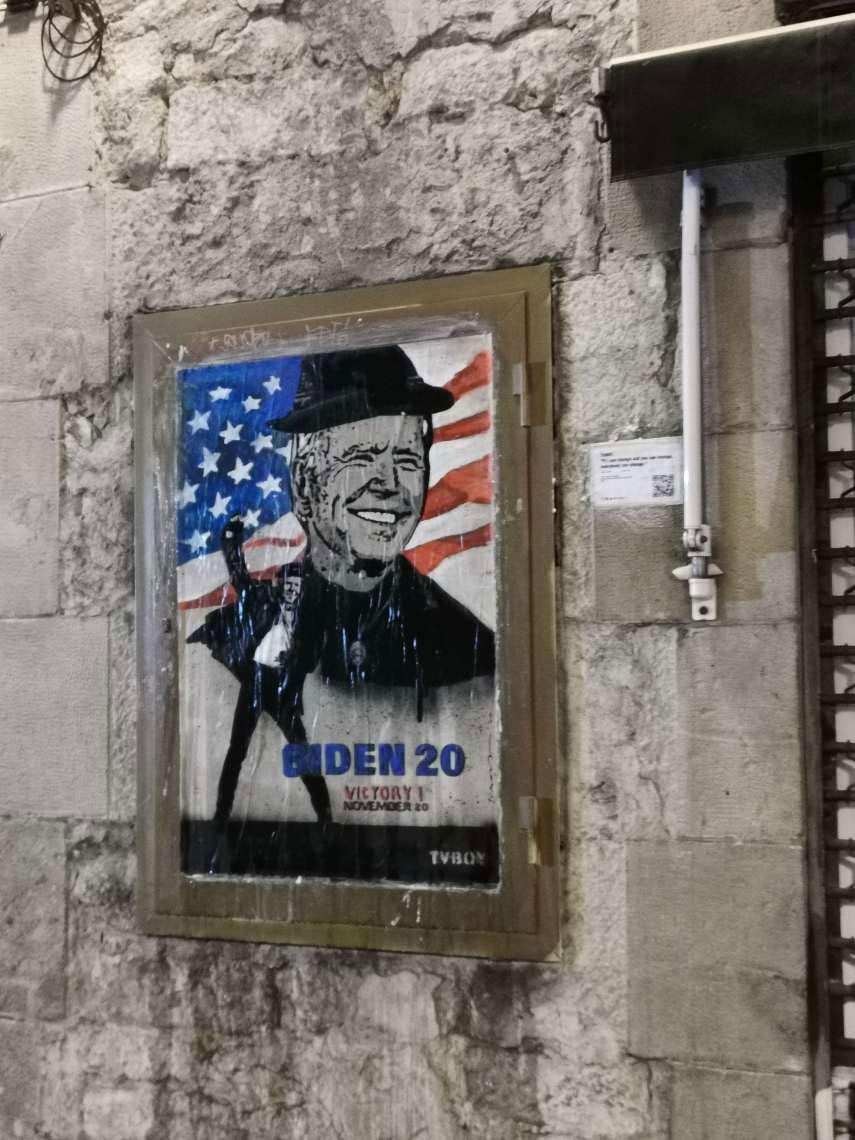 El nuevo mural de TvBoy sobre Joe Biden, nuevo presidente de Estados Unidos / EO