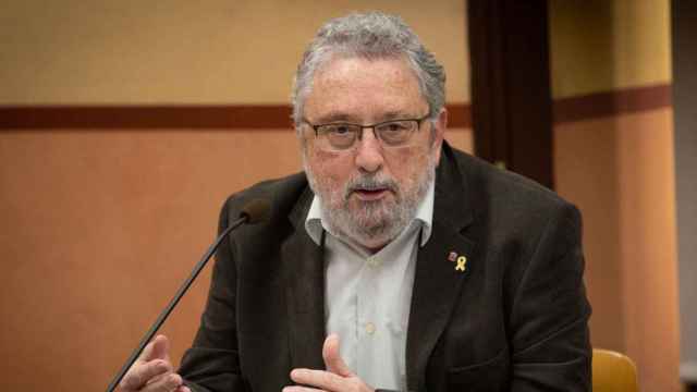 El secretario de Salut Pública, Joan Guix, durante su comparecencia para explicar el primer caso de coronavirus en Cataluña / EUROPAPRESS