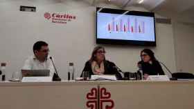 El vocal de Pobreza de Ecas, Ferran Busquets, durante la presentación del informe sobre la pobreza en Cataluña / EUROPAPRESS