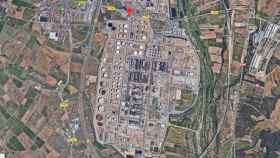 Polígon Industrial Nord de Tarragona, lugar donde se ha producido la fuga de gas / GOOGLE