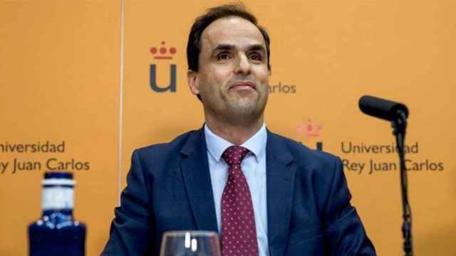 Javier Ramos, rector de la Universidad Rey Juan Carlos que está en el centro de la polémica por el máster de Cristina Cifuentes / EFE