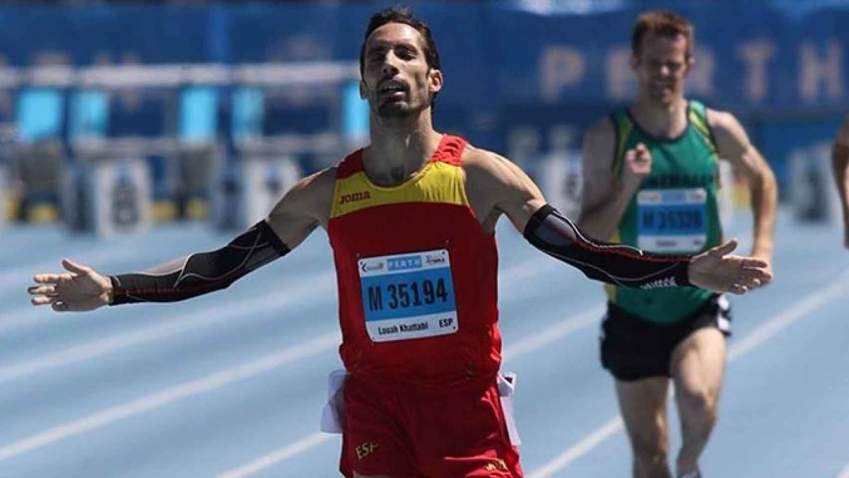 Abdeslam Louah Khattabi, campeón mundial veternao de 1.500 metros lisos / FACEBOOK