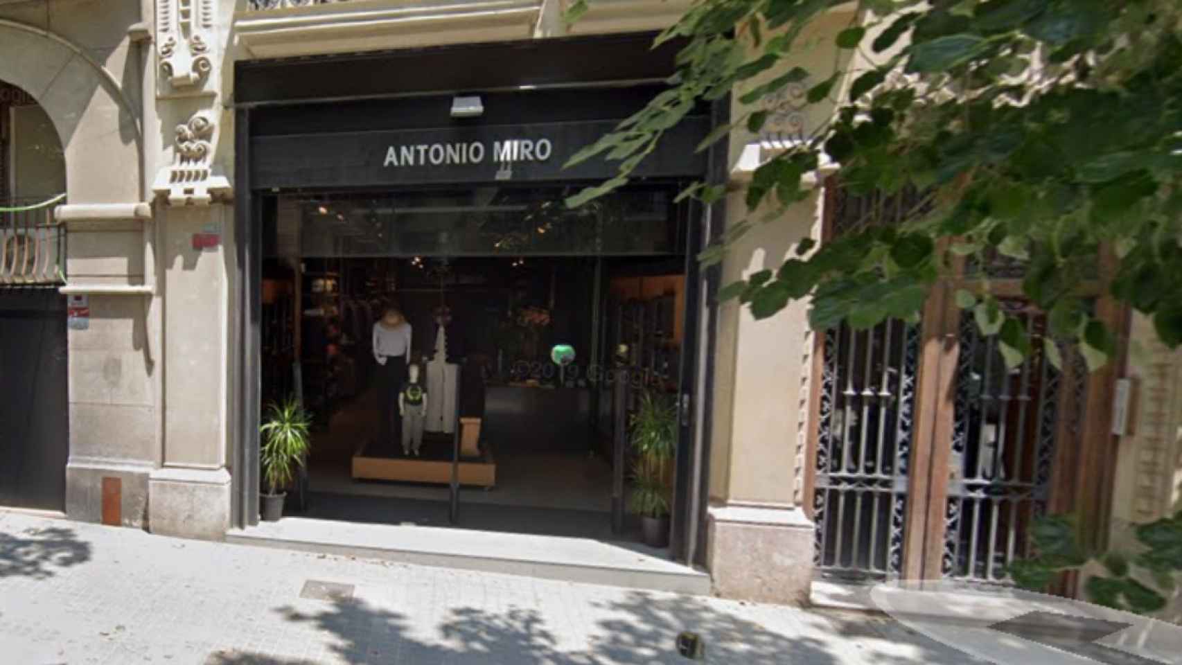 Tienda de Antonio Miro en la calle Enric Granados de Barcelona / GOOGLE MAPS
