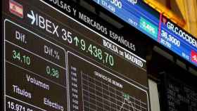 Panel del Ibex 35 en la Bolsa de Madrid / EFE