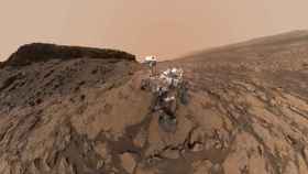 Imagen del robot Curiosity de la NASA en Marte