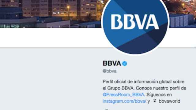 Una foto de archivo de la cuenta de BBVA en Twitter