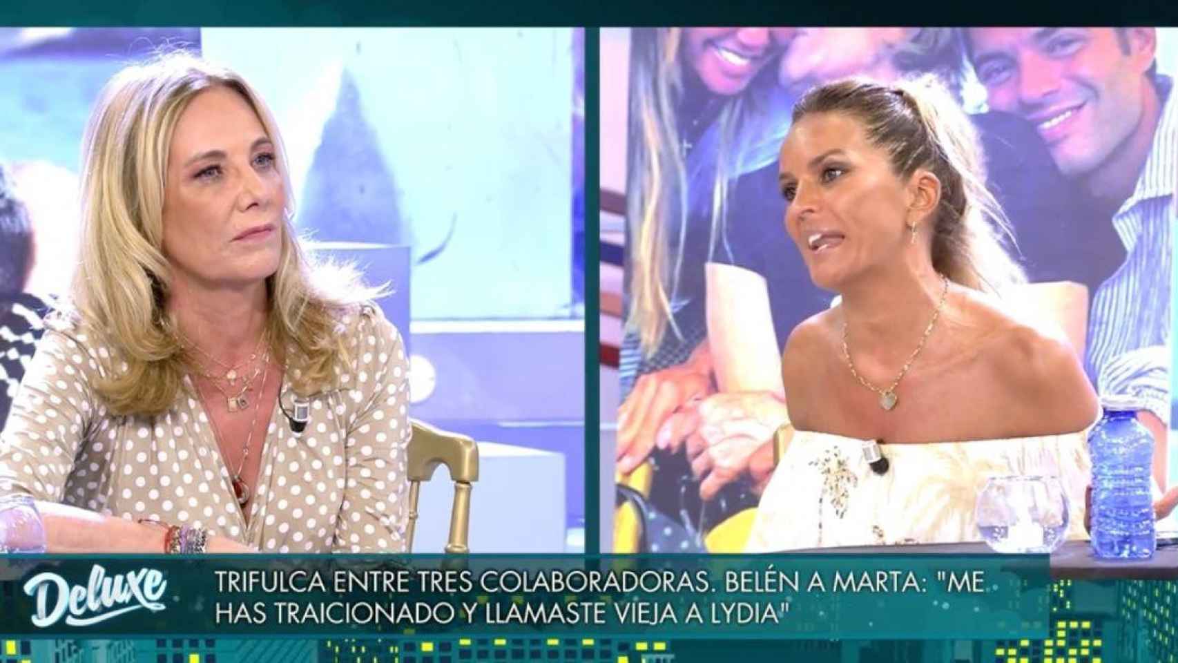 Belén Rodríguez y Marta López en el 'Deluxe' / MEDIASET