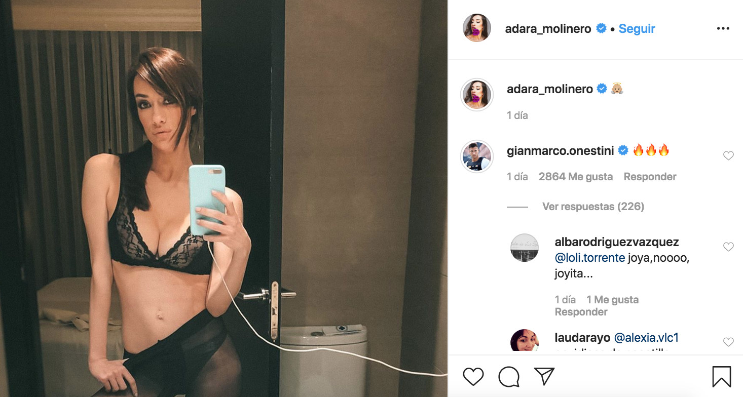 Adara Molinero incendia las redes sociales con una foto suya en ropa interior / INSTAGRAM