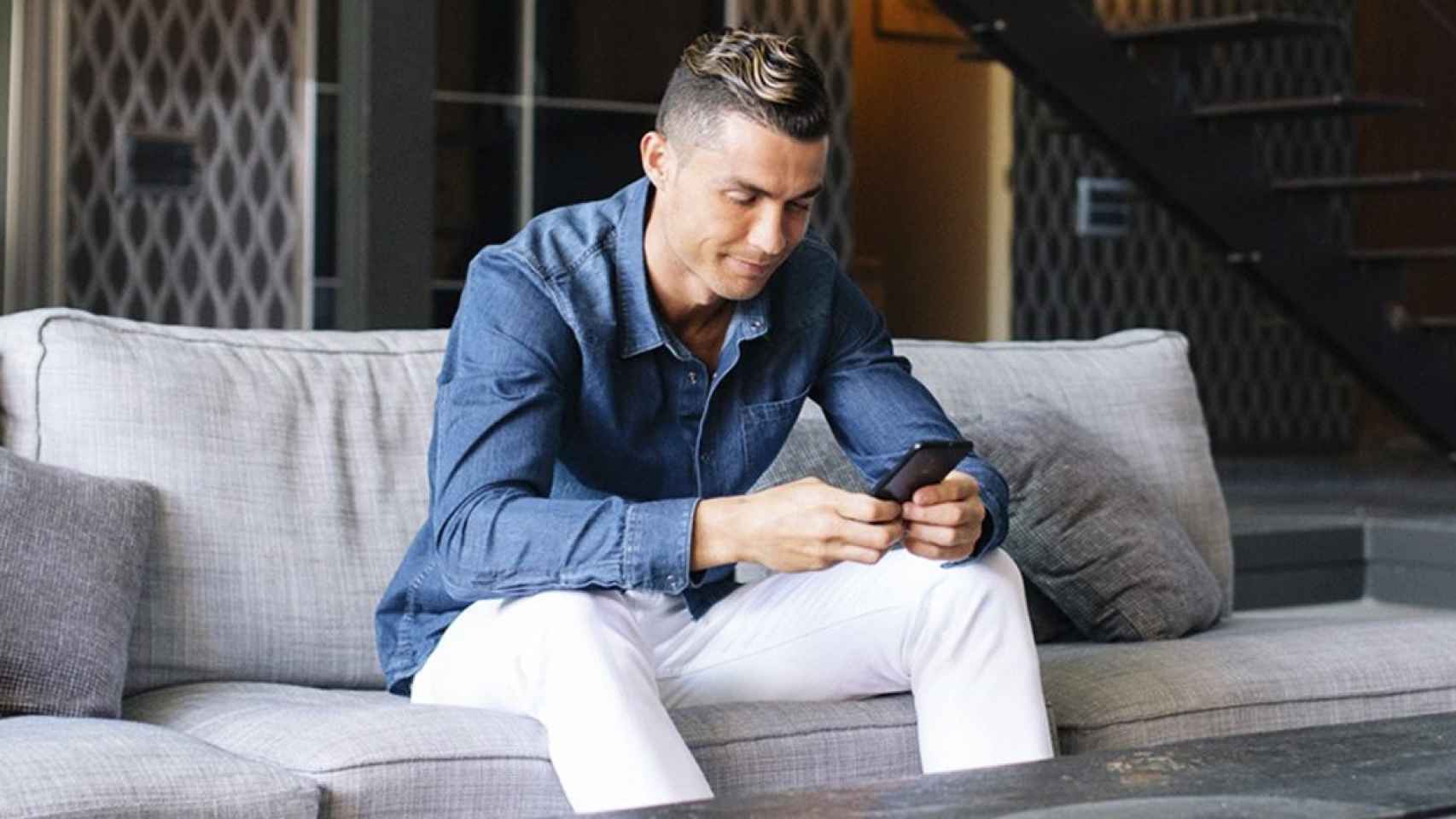 Cristiano Ronaldo en el salón