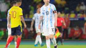 Messi jugando contra Colombia / EFE