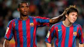 Samuel Eto'o y Leo Messi /REDES