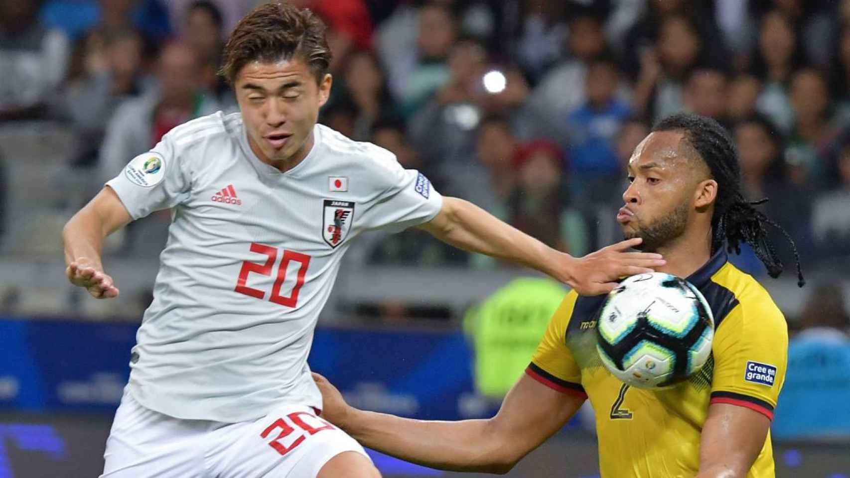 Hiroki Abe en un partido con Japón ante Ecuador / EFE
