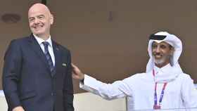 Gianni Infantino, en el palco de uno de los estadios del Mundial de Qatar / EFE