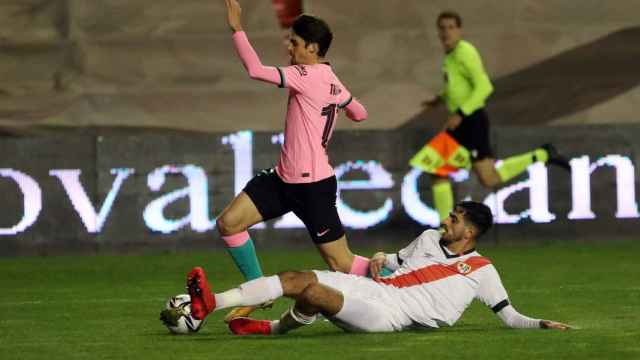 Trincao fue titular ante el Rayo Vallecano en la Copa del Rey / FC BARCELONA