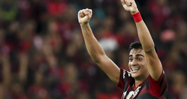 Reinier celebra un gol con el Flamengo / EFE