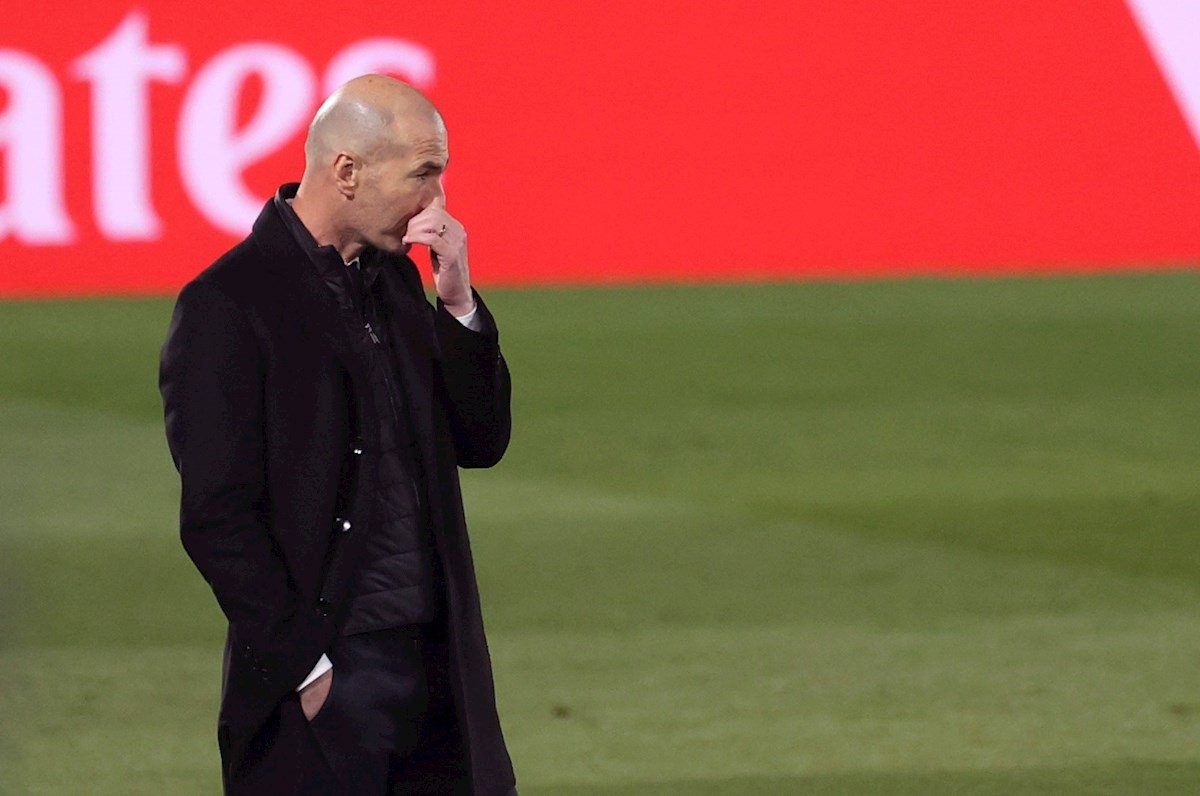 Zidane en el partido contra la Real Sociedad / EFE
