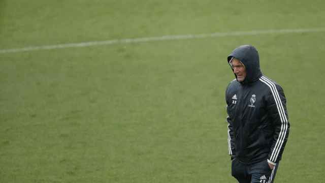 Una foto de Zinedine Zidane durante un entrenamiento del Real Madrid / EFE