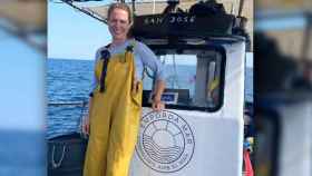 Janet Sanz, a bordo del barco de limpieza del Mediterráneo / Instagram
