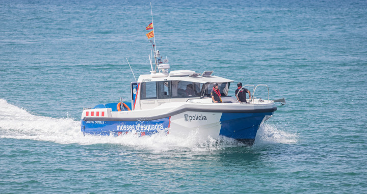Agentes de la Unidad de Policía Marítima de Mossos d'Esquadra / GENERALITAT DE CATALUNYA