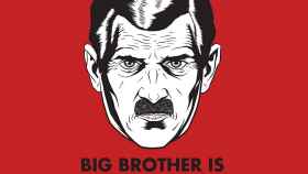Póster alegórico de 'Gran Hermano', la novela de Orwell, sobre cómo nos espían