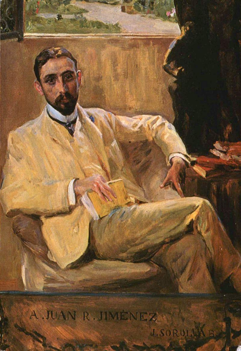 Juan Ramón Jiménez pintado por Sorolla