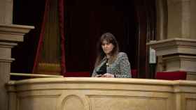 La expresidenta del Parlament, Laura Borràs (Junts), de público durante una sesión de control en la Cámara catalana / David Zorrakino - EUROPA PRESS