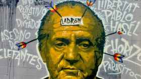 Mural de apoyo a Pablo Hasél con insultos al rey Juan Carlos borrado por el Ayuntamiento de Barcelona / YOUTUBE