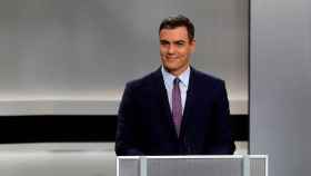 El candidato del PSOE, Pedro Sánchez, en el debate electoral de TVE / EFE