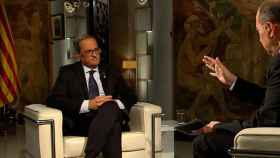 El presidente de la Generalitat, Quim Torra, entrevistado en TV3 / EFE