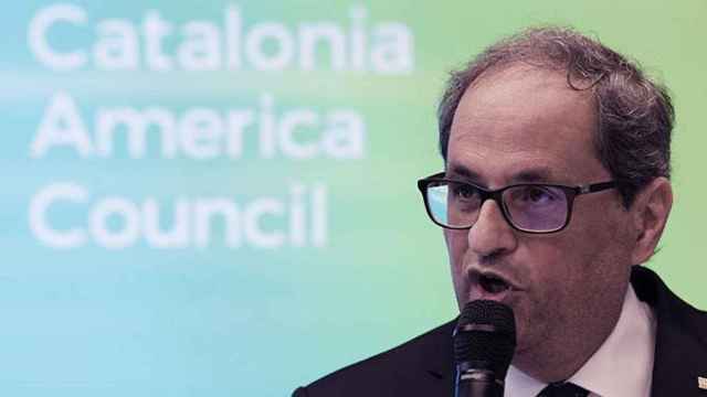 Quim Torra, presidente de la Generalitat, durante su visita oficial a Washington / EFE