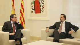 Mas y Rajoy, durante una de las visitas del presidente de la Generalidad a la Moncloa