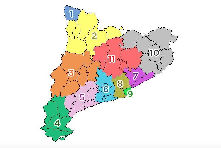 Mapa de los 'correbous' en Cataluña / COORDINADORA PARA LA ABOLICIÓN DE LOS CORREBOUS