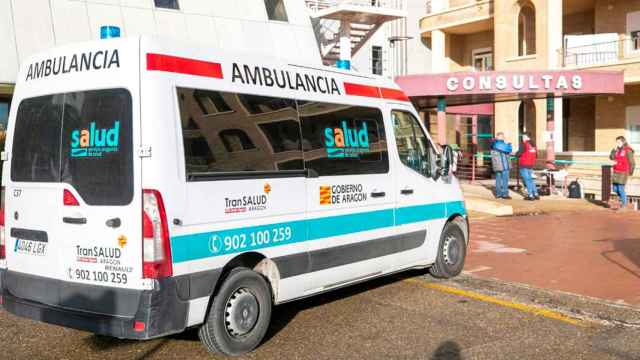Imagen de una ambulancia de Transalud en Aragón / EFE